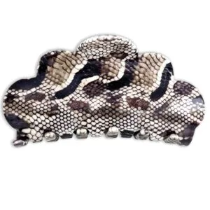 Pince cheveux motif python avec design peau de serpent ClawMeUp
