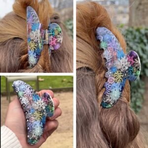 Pince à cheveux corail tendance – barrette créateur ClawMeUp