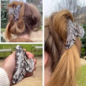 Pinces cheveux femme tendance Design artistique python 2