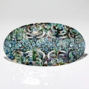 Barrette cheveux femme chic nacrée avec strass bleu – Accessoire cheveux original luxe