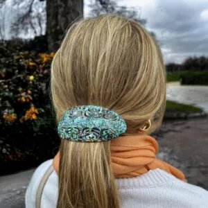 Barrette cheveux femme chic motif abalone 2