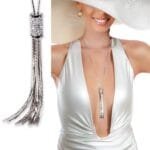 Collier pendentif femme élégant en acier inoxydable