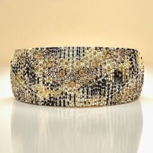 Barrettes à cheveux originales décorées de strass ambre en acétate de cellulose