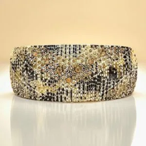 Barrettes à cheveux originales décorées de strass ambre en acétate de cellulose