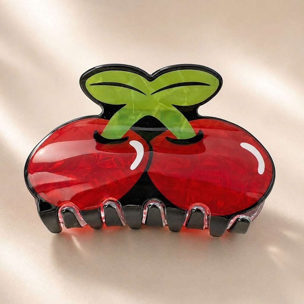 Pince à cheveux fruit été — Kiwi, Cerise ou Orange