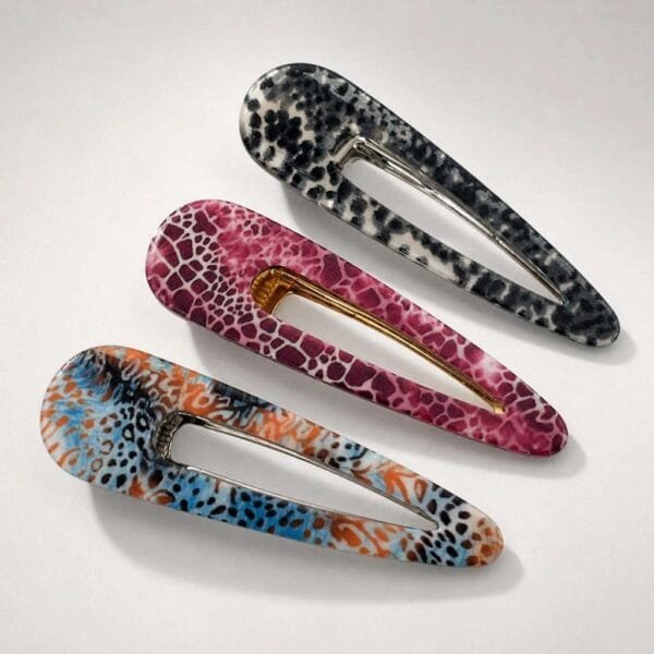 Trio pinces crocodile acier inoxydable — Set de 3 pieces