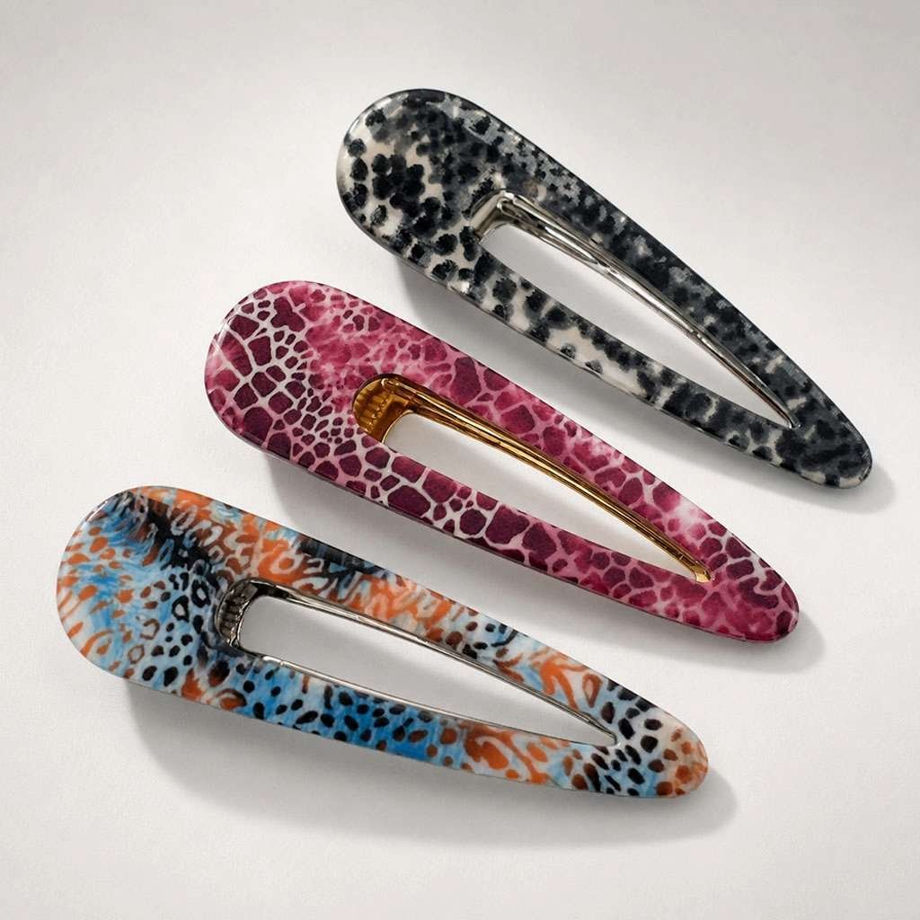 Trio de pinces crocodile inox set de 3 coloris ClawMeUp