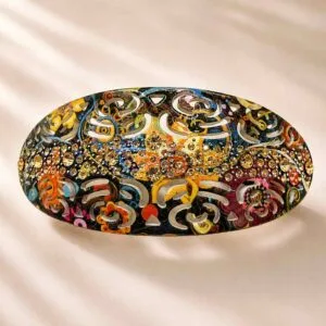 Barrette cheveux mariage cristaux multicolores acétate ClawMeUp