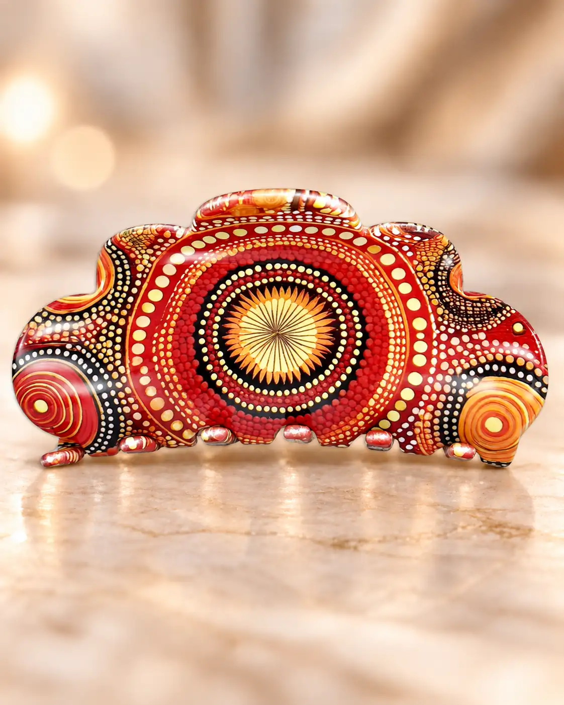 Pince mosaïque rouge, impression UV – ClawMeUp