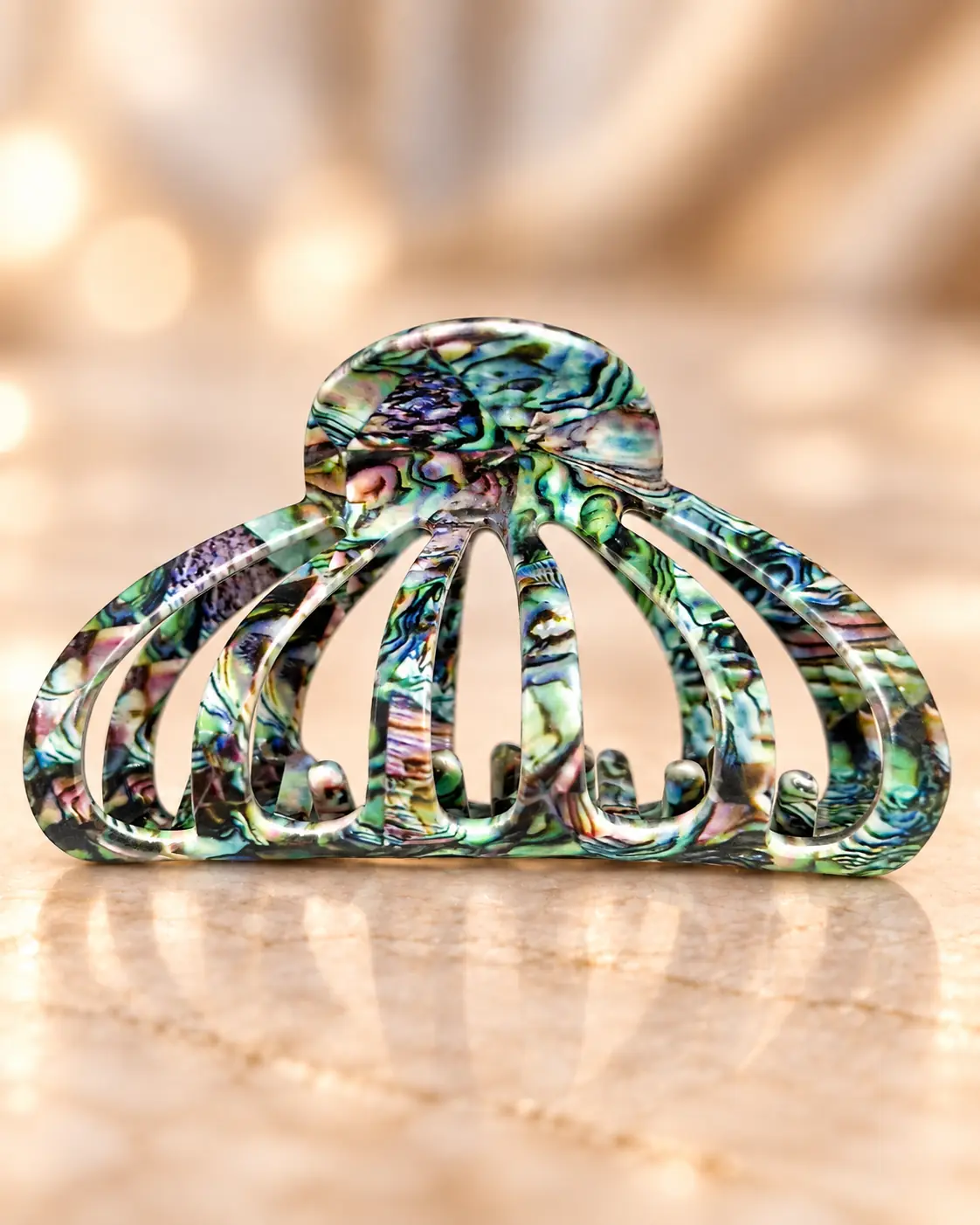 Pince nacrée verte, impression UV – ClawMeUp