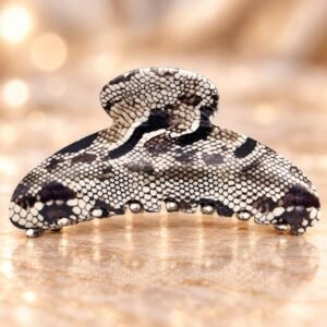 pince cheveux originale motif python en acétate – ClawMeUp